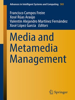 cover image of Media and Metamedia Management